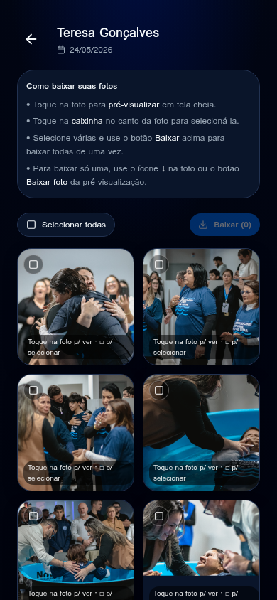 Batismo iVales Poa — Galeria de cada batizado