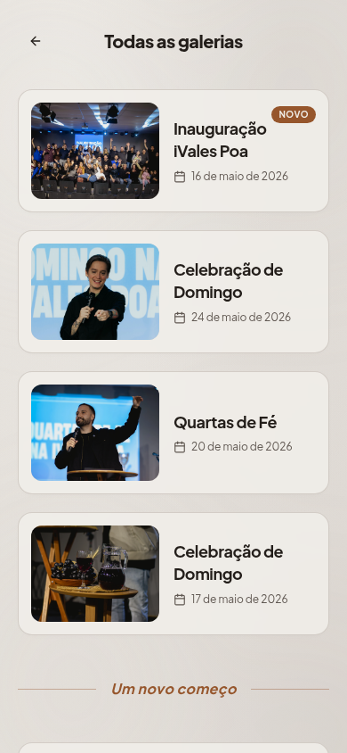 Fotos das Celebrações iVales Poa — Seleção dos cultos