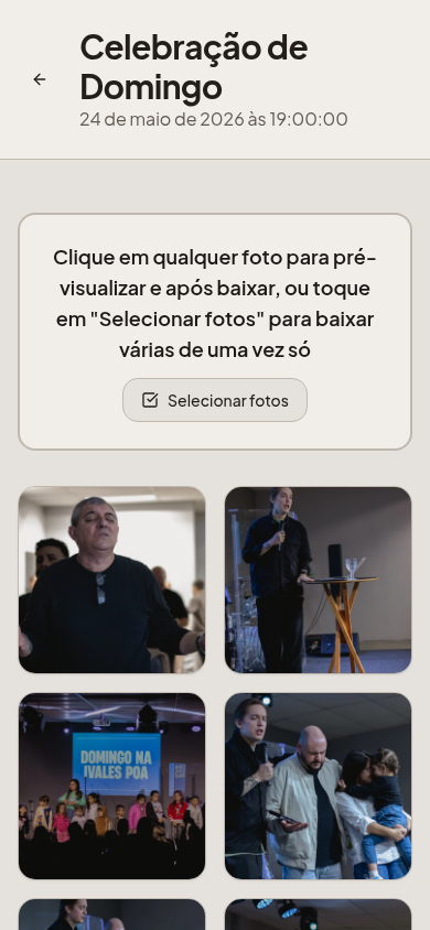 Fotos das Celebrações iVales Poa — Galeria do culto