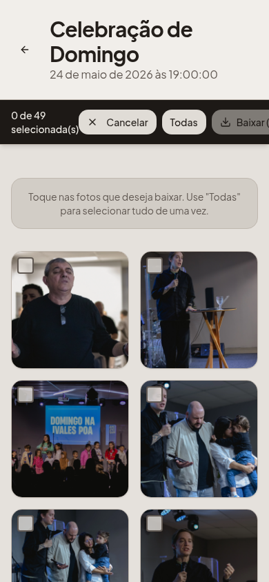Fotos das Celebrações iVales Poa — Seleção múltipla