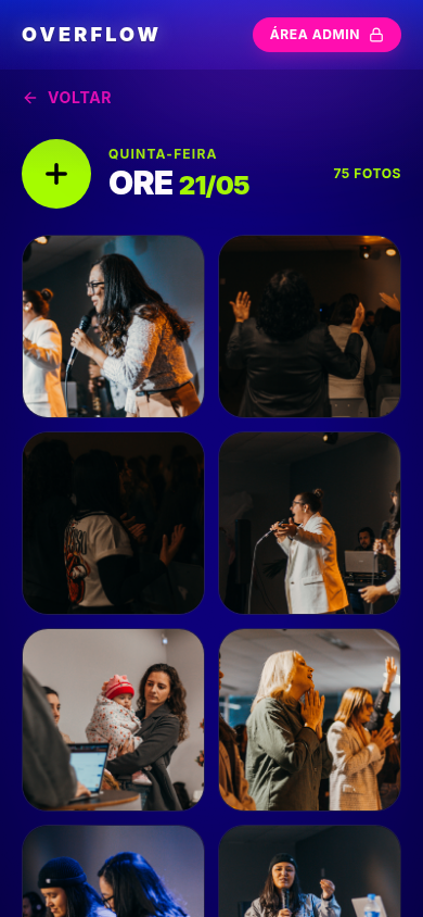 Conferência Overflow — Galeria do dia